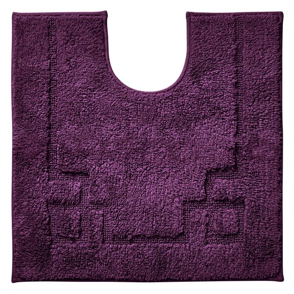 Luxury Cotton Non-Slip Pedestal Mat Purple