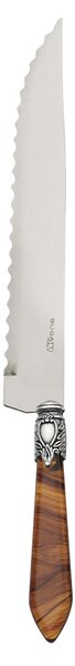 OXFORD OLD SILVER-PLATED RING ROAST CARVING KNIFE - Tortoiseshell