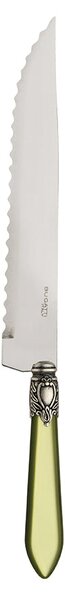 OXFORD OLD SILVER-PLATED RING ROAST CARVING KNIFE - Silky Green