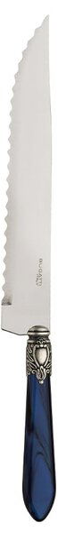 OXFORD OLD SILVER-PLATED RING ROAST CARVING KNIFE - Blue