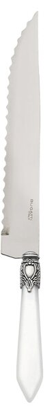 OXFORD OLD SILVER-PLATED RING ROAST CARVING KNIFE - White