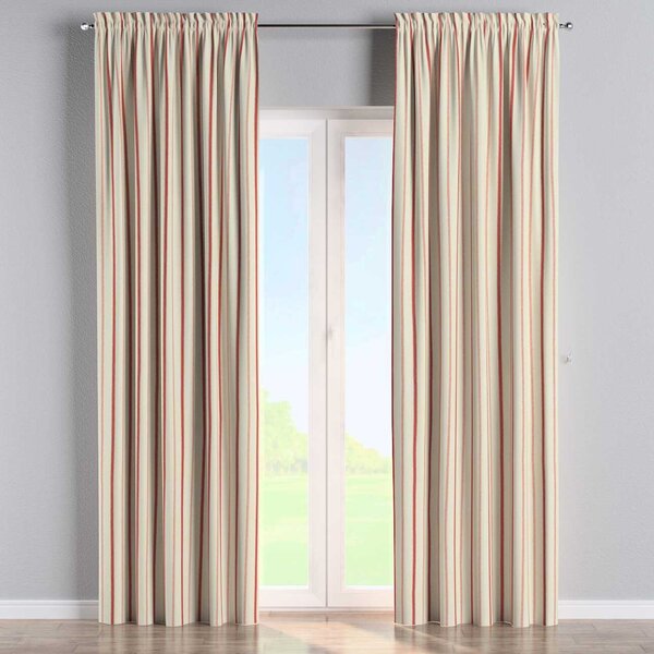 Slot and frill curtain