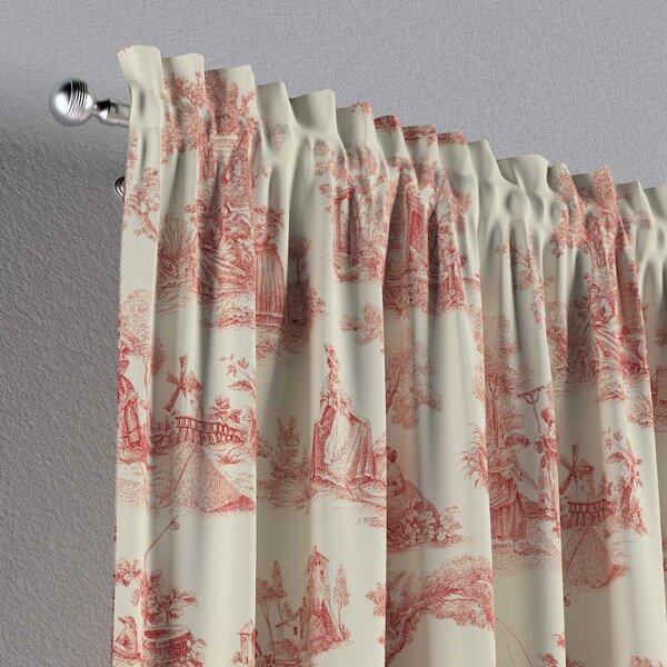 Slot and frill curtain