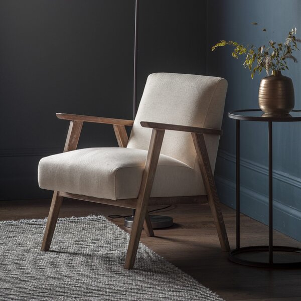 Newland Linen Armchair - Natural