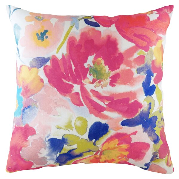 Aquarelle Abstract Cushion Multicolour