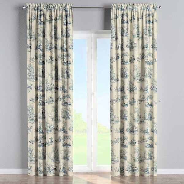 Slot and frill curtain