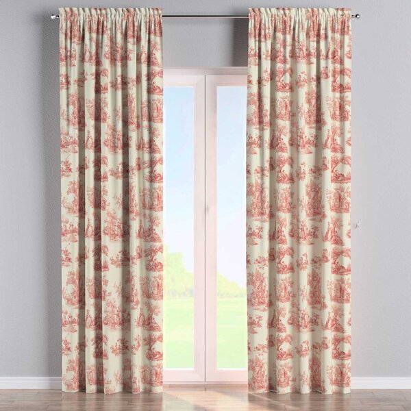 Slot and frill curtain