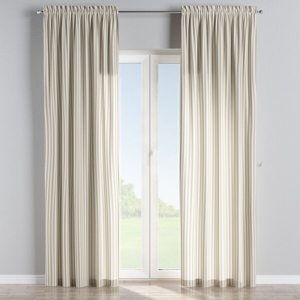 Slot and frill curtain