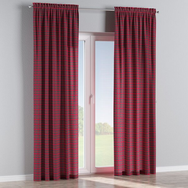 Slot and frill curtain
