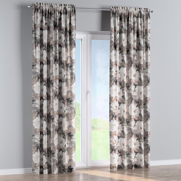 Slot and frill curtain