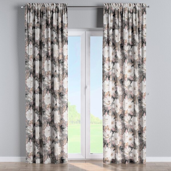 Slot and frill curtain