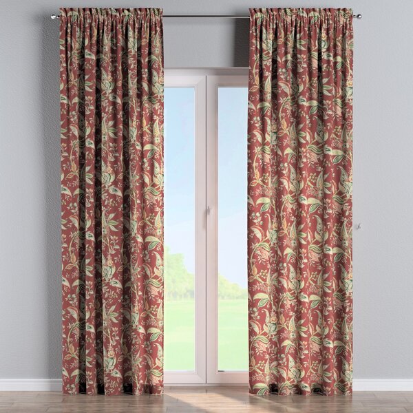 Slot and frill curtain