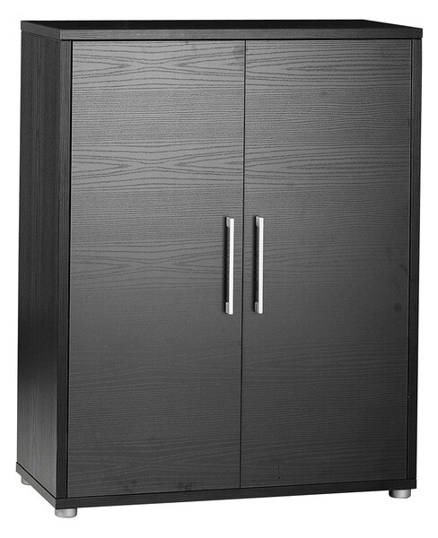 Prima Black Woodgrain 2 Doors Cabinet