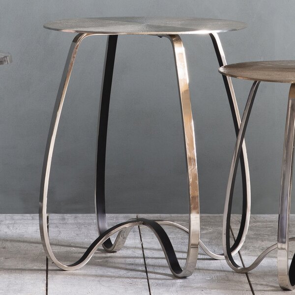 Idriss Metal Side Table - Silver