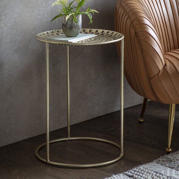 Sardin Metal Side Table - Gold
