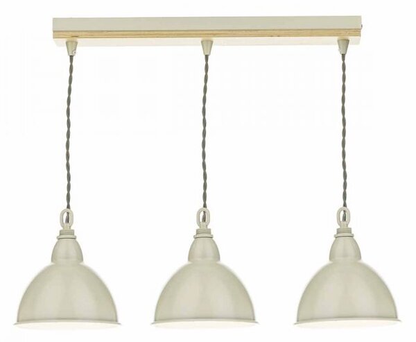 Dar lighting BLY5343 Blyton 3 Light Bar Pendant Complete With Painted Shades