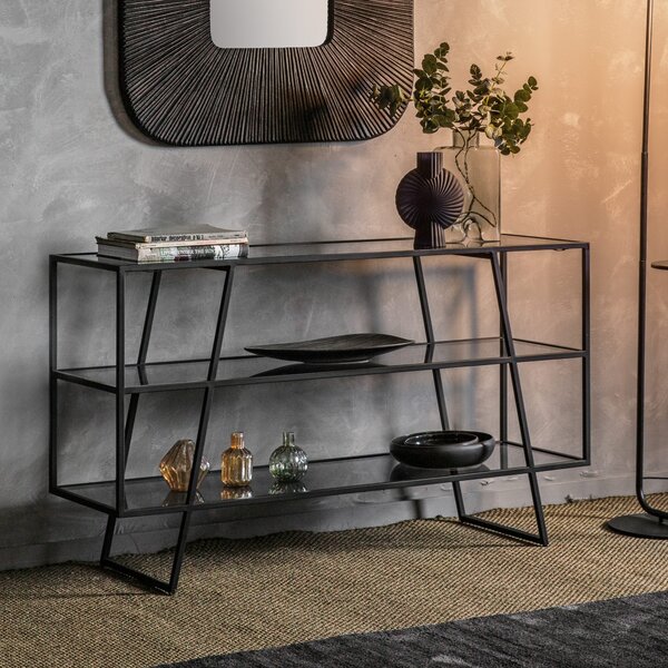 Pinner Metal Console Table - Black