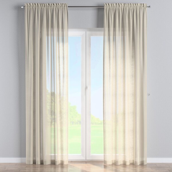 Slot and frill curtain