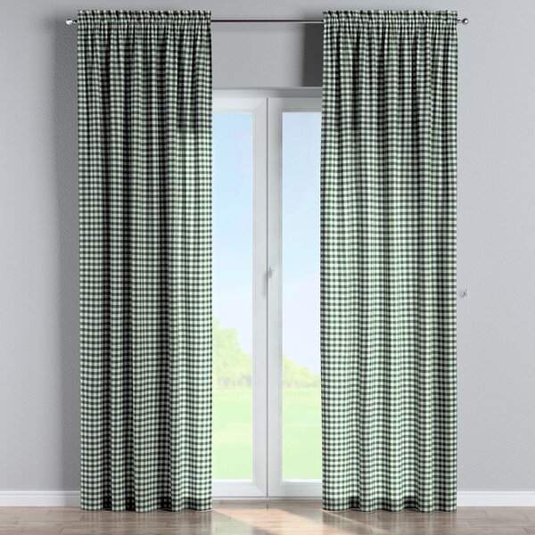 Slot and frill curtain