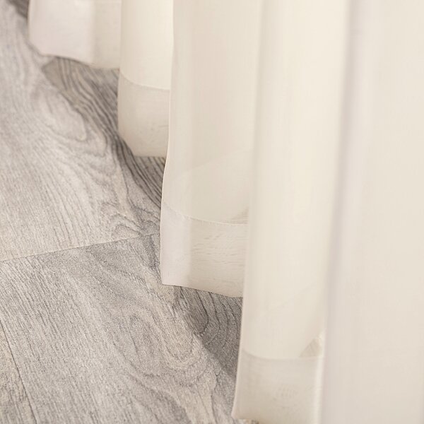 Pencil pleat voile/net curtain