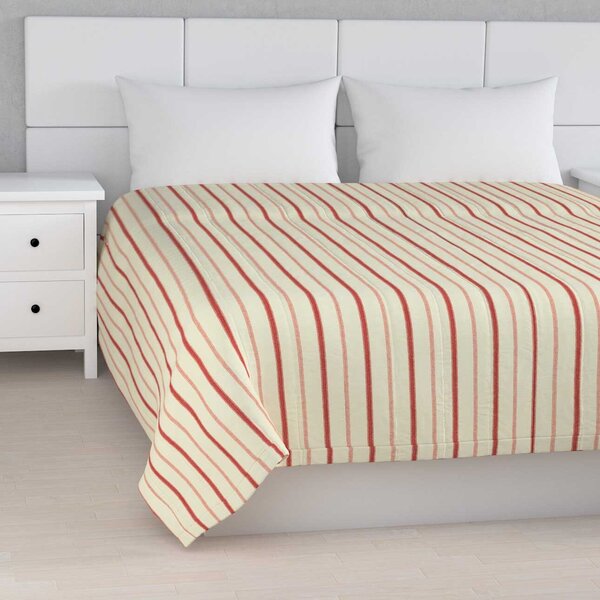 Stripe quilted throw