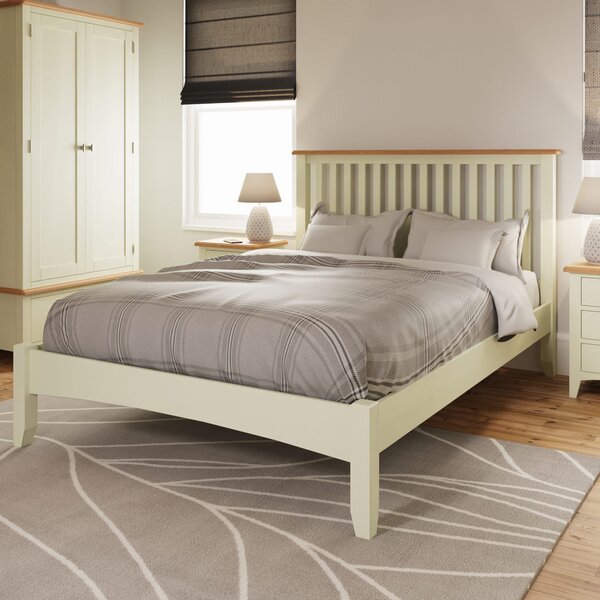 Galileo Pure White Double Bed Frame
