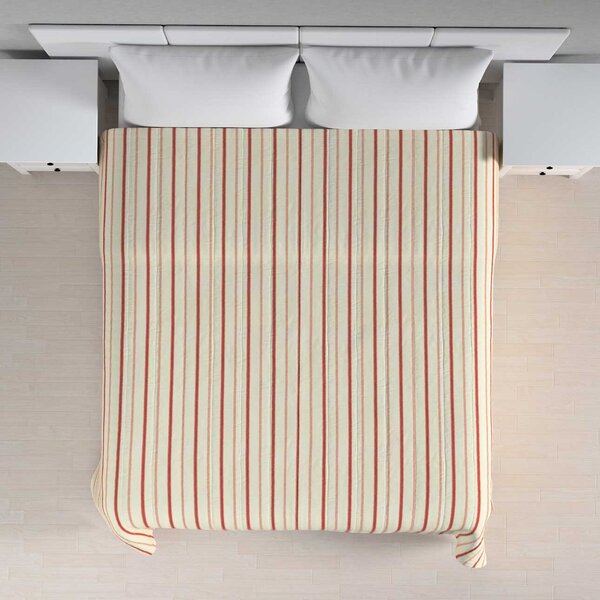 Stripe quilted throw