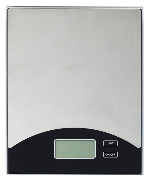 Dunelm Electronic Kitchen Scales Silver and Black