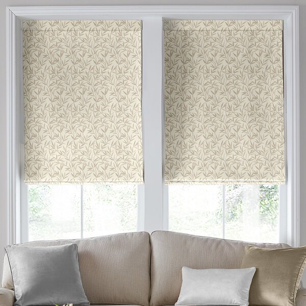 Laura Ashley Willow Leaf Made To Measure Roman Blind Natural