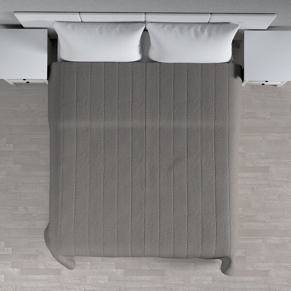 Stripe quilted throw