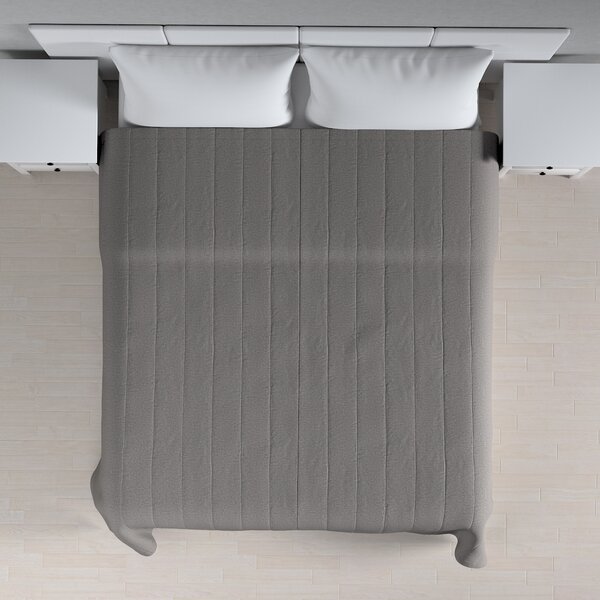 Stripe quilted throw