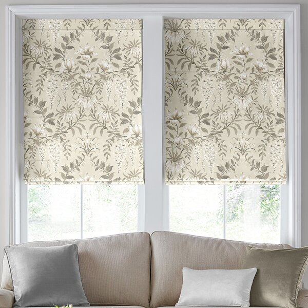 Laura Ashley Parterre Made To Measure Roman Blind Natural