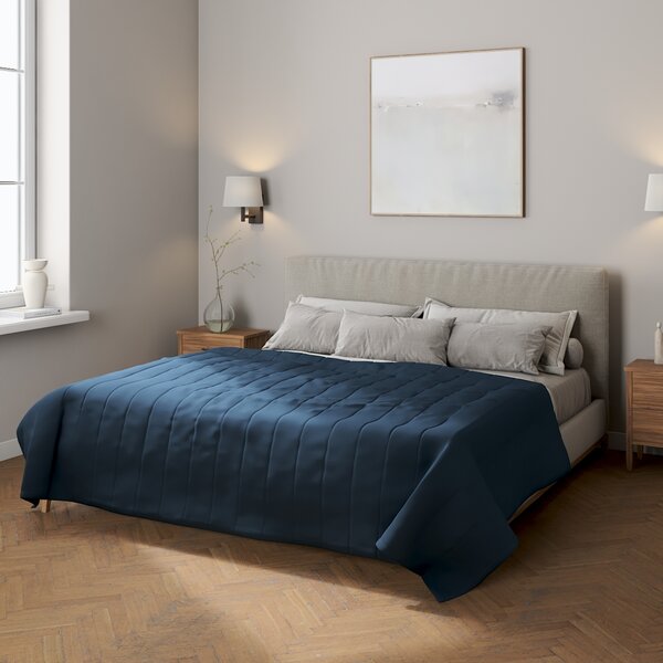 Stripe quilted throw