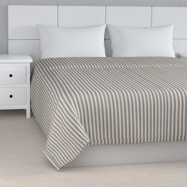 Stripe quilted throw