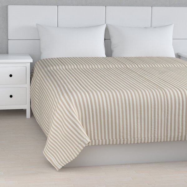Stripe quilted throw