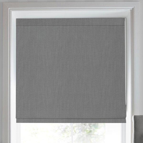 Laura Ashley Swanson Made To Measure Roman Blind Steel