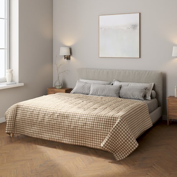 Stripe quilted throw