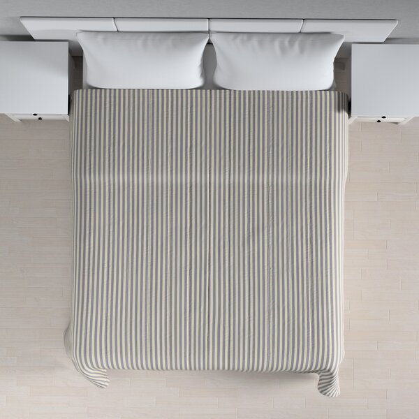 Stripe quilted throw