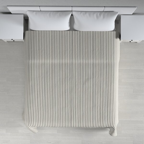 Stripe quilted throw