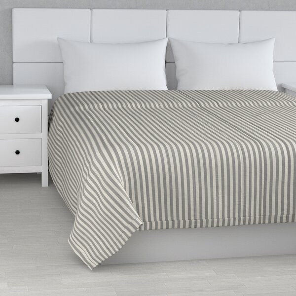 Stripe quilted throw