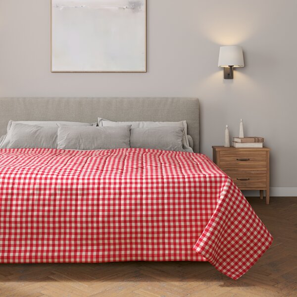 Stripe quilted throw