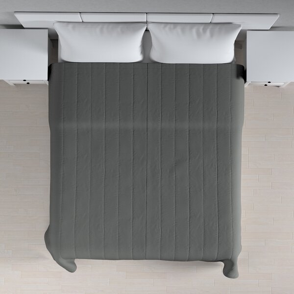 Stripe quilted throw