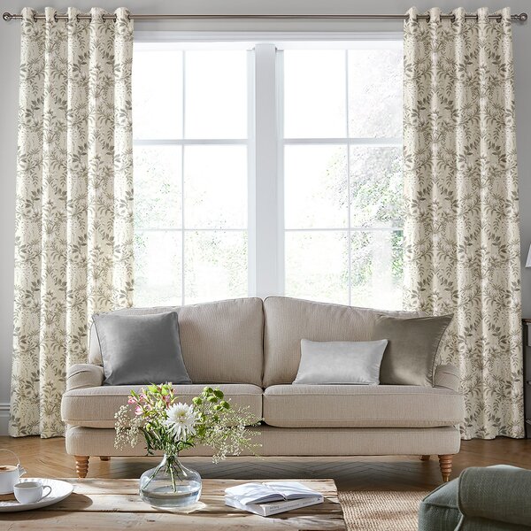 Laura Ashley Parterre Made To Measure Curtains Natural