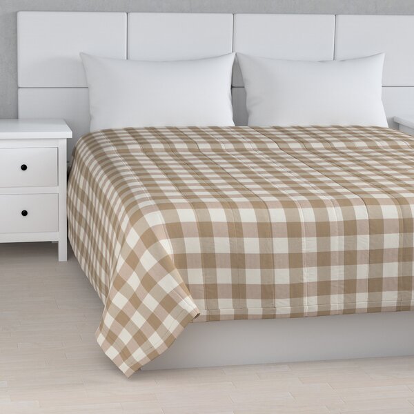 Stripe quilted throw
