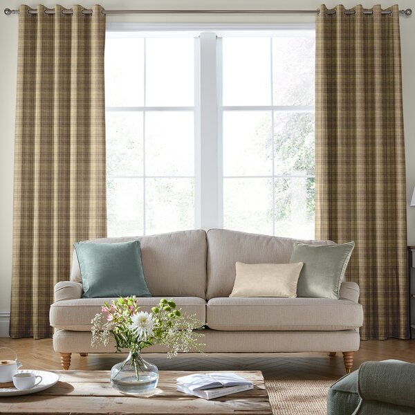 Laura Ashley Alfriston Made To Measure Curtains Natural