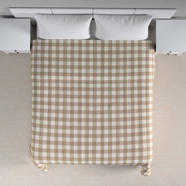 Stripe quilted throw