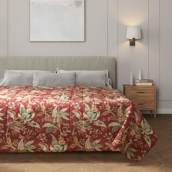 Stripe quilted throw