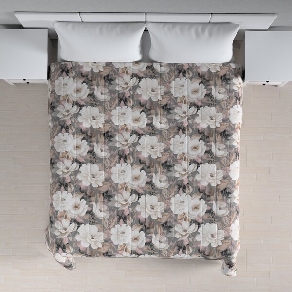 Stripe quilted throw