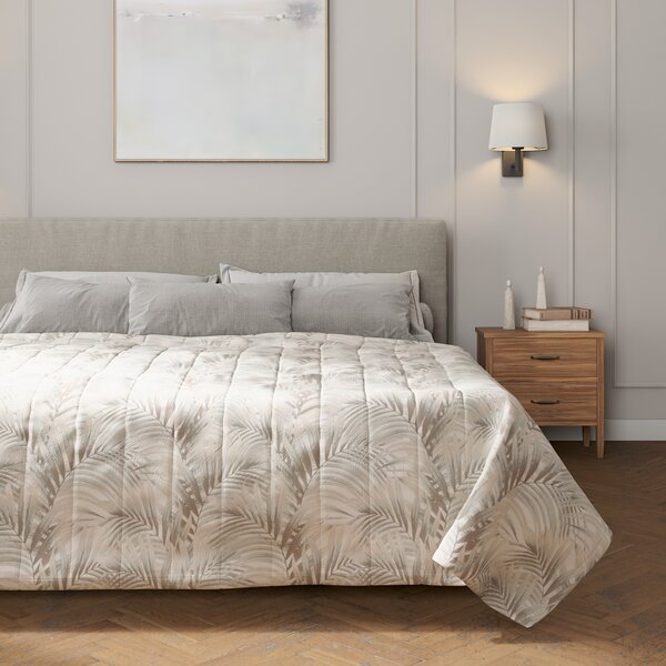 Stripe quilted throw
