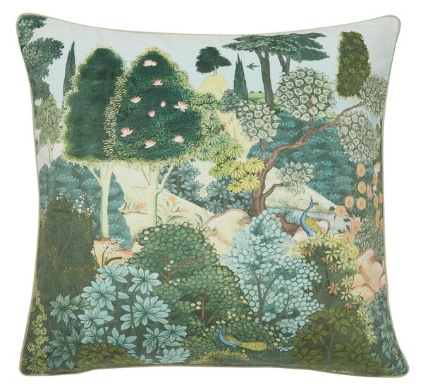 Graham And Brown New Eden 50cm x 50cm Filled Cushion Emerald